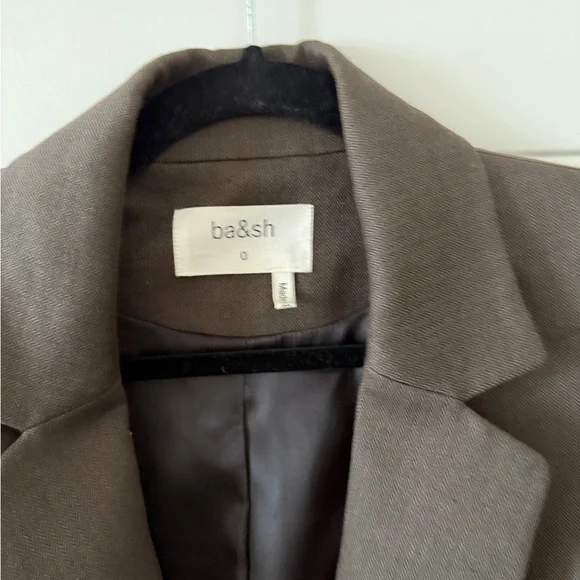 ba&sh Dark Brown Suit Jacket - Picture 3 of 6